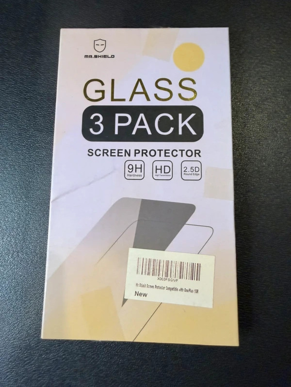 Mr. Shield 3 Pack Tempered Glass Screen Protector 9H Hardness HD Clarity